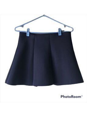𝅺forever 21 Navy Blue Flared Mini Skirt M